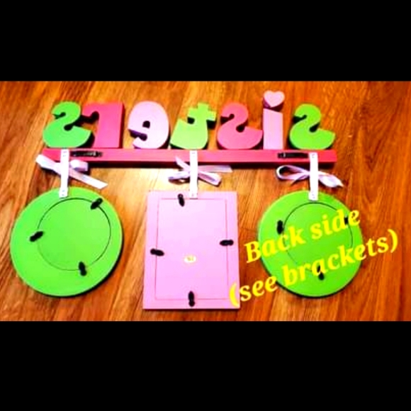 "Sisters" Delta Zeta Triple Picture Frame (Hangable) - Picture 6 of 8